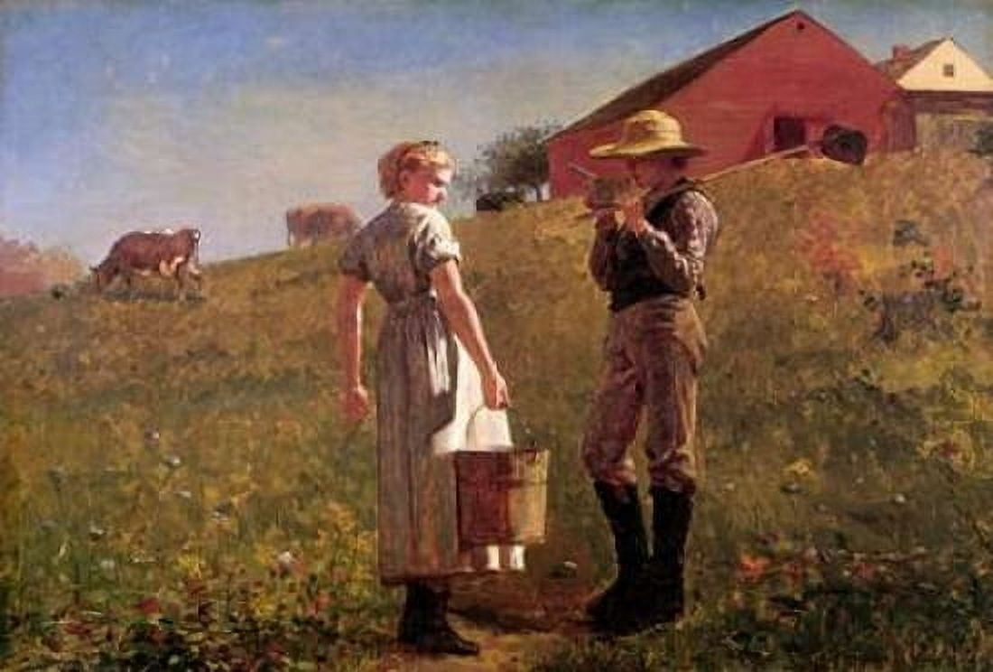 Gloucester Farm Canvas Art - Winslow Homer (20 x 28)