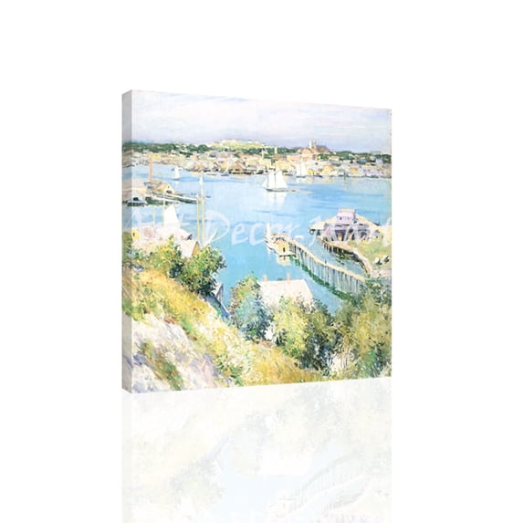 Gloucester Harbor-Metcalf - CANVAS OR FINE PRINT WALL ART
