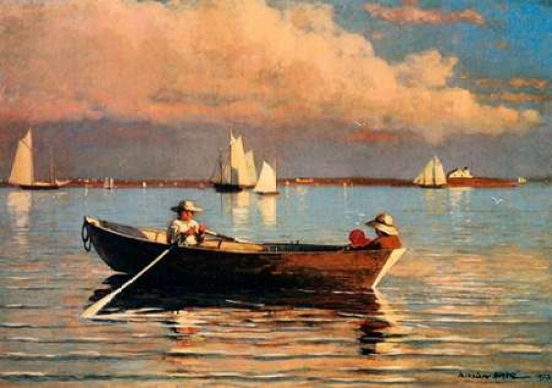 Glouchester Harbor Canvas Art - Winslow Homer (20 x 28)