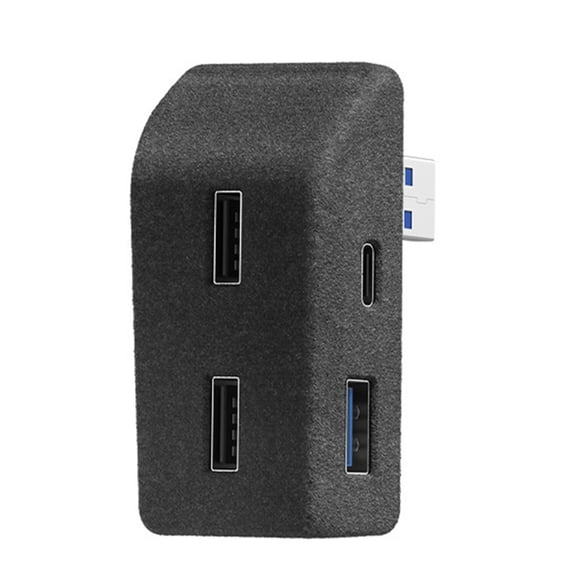 Glove Box Docking Station Car Quick Charging Device Flocking USB HUB Adapter Central Control Splitter Car Accessories