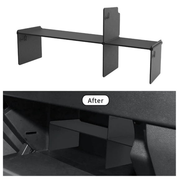 Glove Box Organizer Storage Box For Toyota For TUNDRA 2022 Two-Tier ABS Console Tray Manual Shelf Waterproof Car Interior Cargo Container Custom Fit Easy Installation
