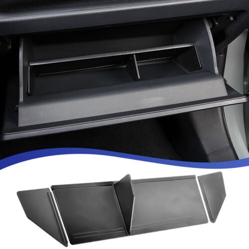 Glove Box Organizer Suitable for Toyota RAV4 2021 2020 2019, Insert Glove Compartment Dividers ABS Interior Center Console Storage Holder Tray Accessories