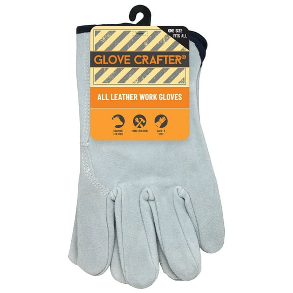 Glove Crafter All Leather Work Gloves - One Size