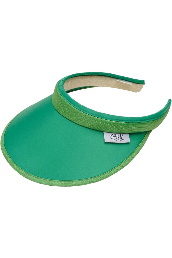 SOLID GREEN SLIDE ON VISOR