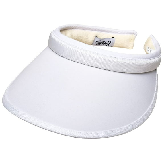 SOLID WHITE SLIDE ON VISOR