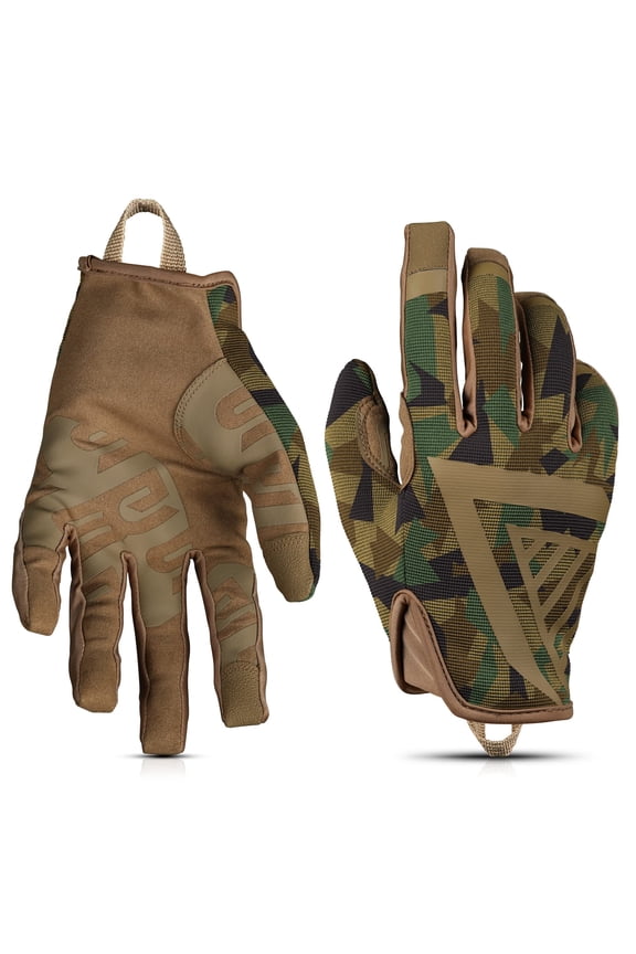 The Impulse - Gloves for men with Touchscreen Compatibility, Lightweight Design and Outstanding Grip for Outdoor, Sports, Motorcycle and Work - Camouflage, Large