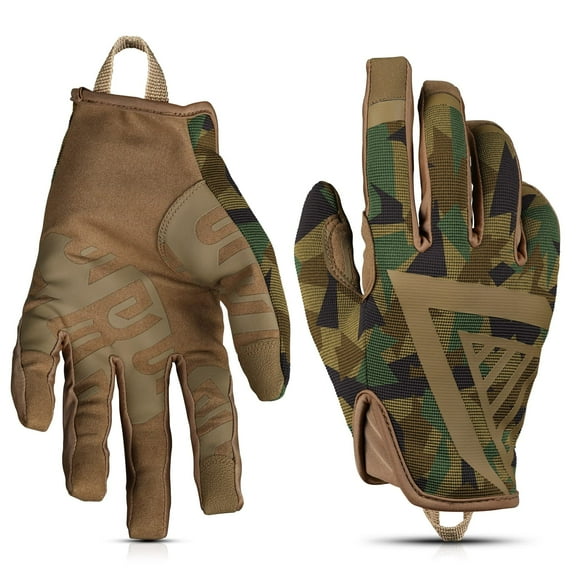 Glove Station The Impulse - Gloves for men with Touchscreen Compatibility, Lightweight Design and Outstanding Grip for Outdoor, Sports, Motorcycle and Work - Camouflage, Large