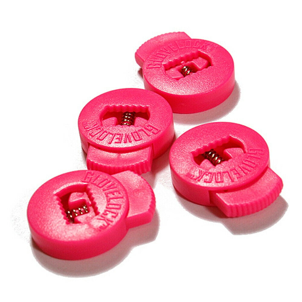 GloveLock Glove Lace Locks Set of 2 -- Hot Pink