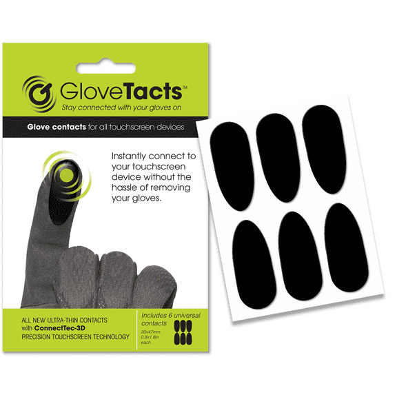 GloveTacts Ultra Thin Conductive Touch Screen Stickers for Gloves