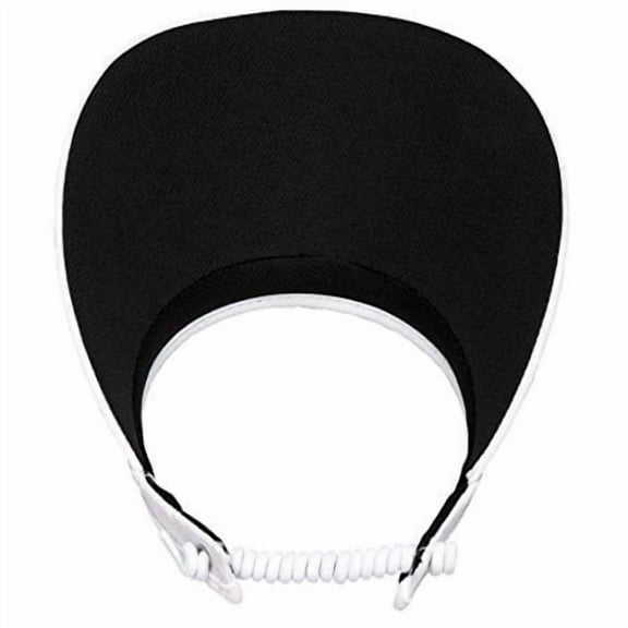 WHITE CRYSTAL BLING COIL VISOR..