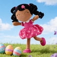 thumbnail image 1 of Gloveleya Baby Girl Gifts Plush Dolls Curly Hair Doll Soft Girls Toy Love Heart Tanned Rose Dress 16 Inches, 1 of 12