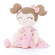 Gloveleya Plush Dolls Strawberry Doll Baby Girl Gifts Soft Girl Toys Pink 16"