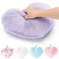 thumbnail image 1 of Gloveleya Plush Pillow Fluffy Heart Pillows Lavender Purple Pillow for Bedroom, Sofa, or Chair 14inches, 1 of 11