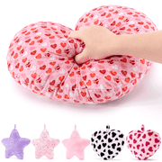Gloveleya Plush Pillow Stuffed Toy Baby Girl Gift Sofa Pillow Red Heart-Shaped Pillow Cushion 14inches