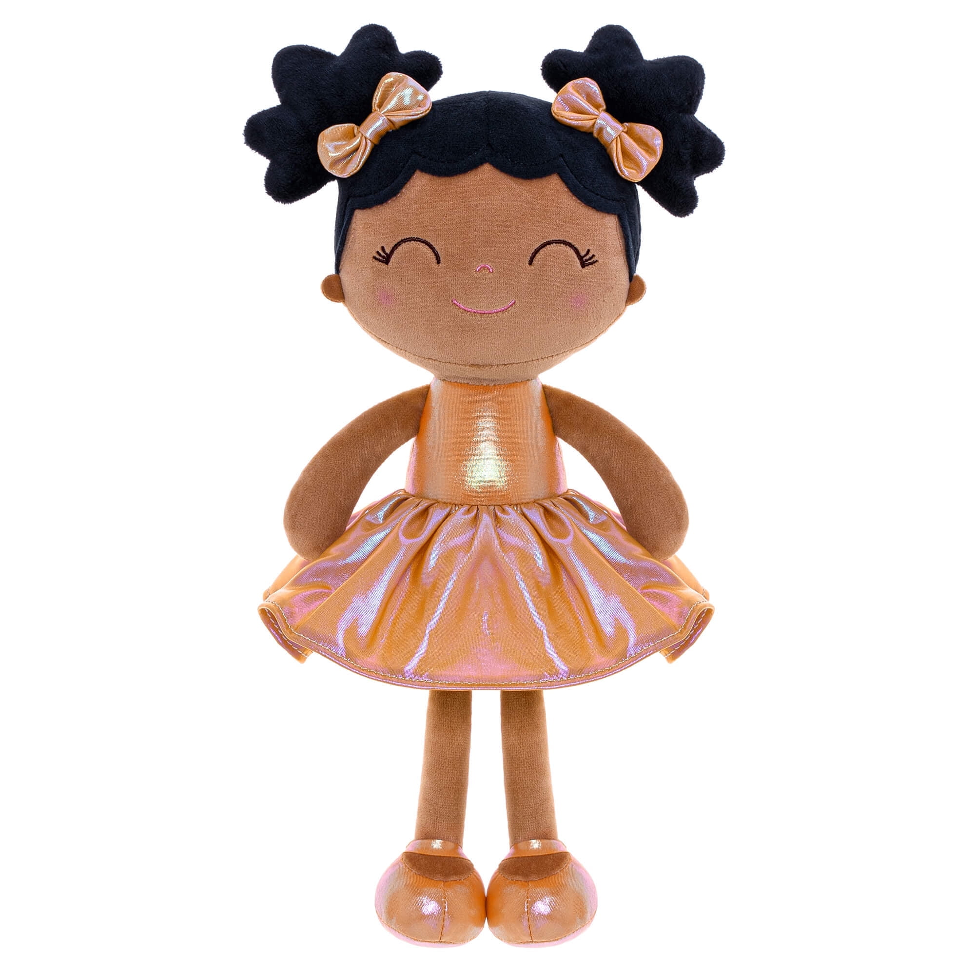 Gloveleya Baby Girl Gift Set - Peach Blossom Fairy Plush Doll & Toddler Backpack Bundle, 16 Inch Doll, 8.5x6.5x2.5 Inch Bag