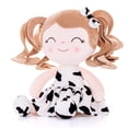thumbnail image 1 of Gloveleya Toddler Stuffed Dolls Girl Gifts Plush Baby Doll Figure Toys Cows Dress 12 Inches, 1 of 8