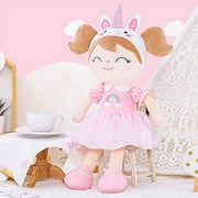 Gloveleya Soft Doll Baby Doll Girl Gifts Plush Bunny Dolls 14" with Gift Box