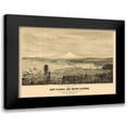 thumbnail image 1 of Glover 18x13 Black Modern Framed Museum Art Print Titled - New Tacoma Mount Rainier Washington - Glover 1878, 1 of 5