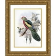 thumbnail image 1 of Glover, John 18x24 Gold Ornate Wood Framed with Double Matting Museum Art Print Titled - Beautiful King Parrot, 1 of 4