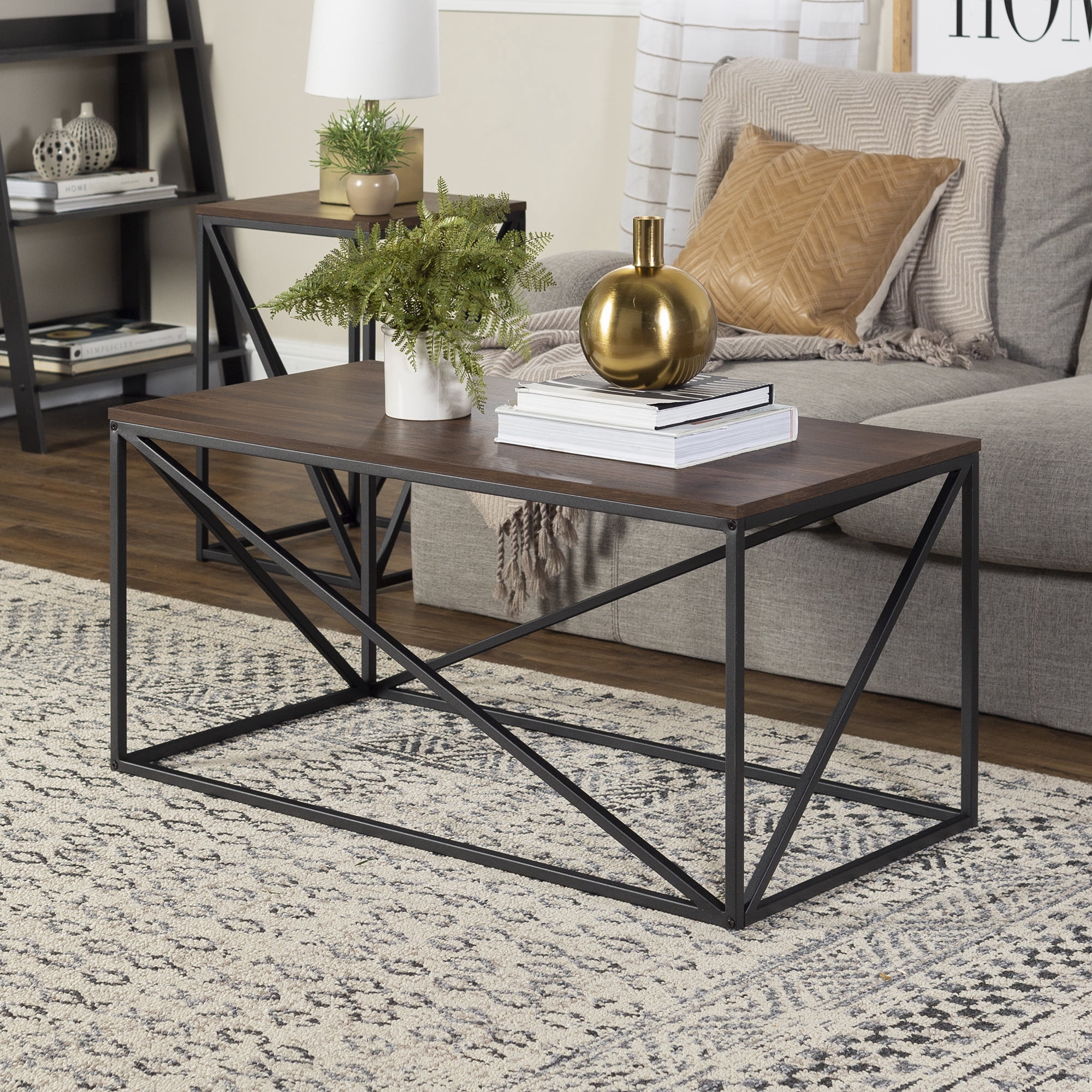 Glover Rectangle Dark Walnut Coffee Table by River Street Designs