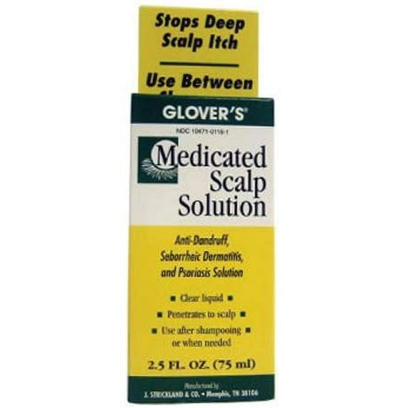 Glover's Medicated Scalp Solution (Pack of 2)