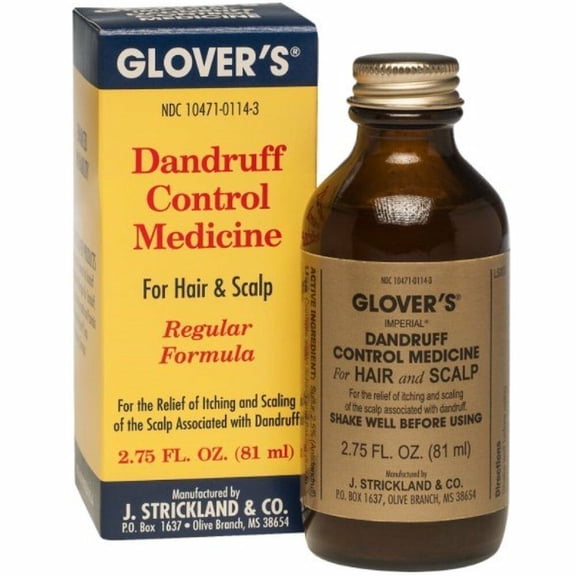 Glovers Dandruff Control Medicine Regular Formula 2.75 oz (Pack of 3)