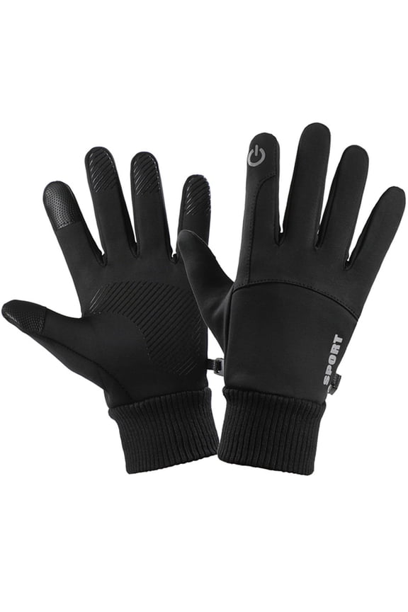 Gloves Autumn And Winter Fleece Warm Gloves Full Finger Waterproof Windproof And Cold Resistants Outdoor Sports Riding Motorcycle
