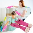 thumbnail image 1 of Gloves Children's Protective Rubber For Outdoor Play Household Non Slip Cleaning Tools Pink, 1 of 7