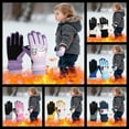 thumbnail image 1 of GlovesYZEGDCH Toddler Waterproof Bunny Fleece Lined Snow Mittens for Boys Girls Kids Winter Gloves Warm Ski Mittens, Best Gifts for Kids Teen Age 3 4 5 6 7 8+(Purple), 1 of 10