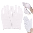 thumbnail image 1 of Gloves Cotton Gloves For Dry Hands White Cotton Gloves For Men And Women One Size Fit Most Cloth Gloves, 1 of 5