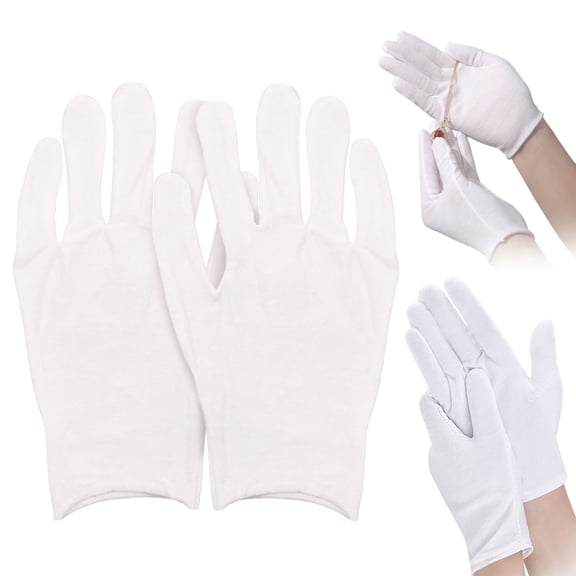 Gloves Cotton Gloves For Dry Hands White Cotton Gloves For Men And Women One Size Fit Most Cloth Gloves