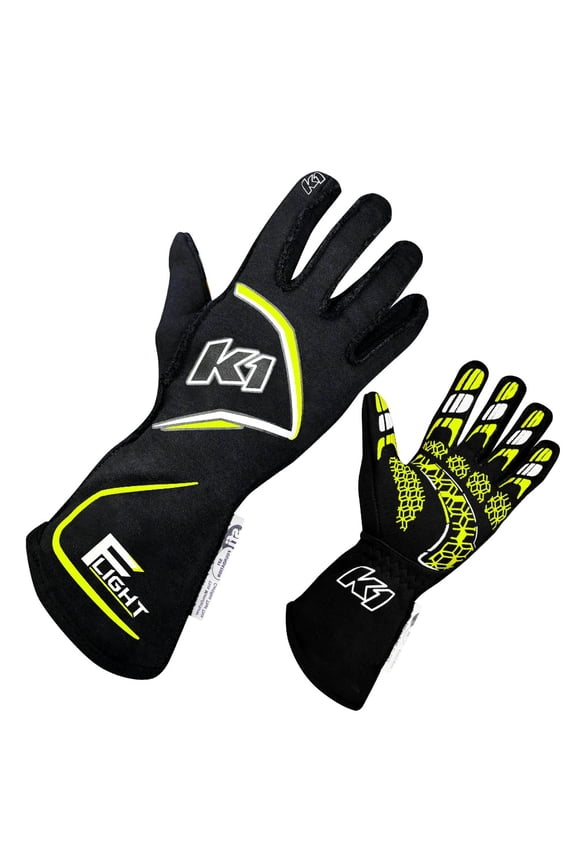 Gloves Flight X-Large Black-Flo Yellow