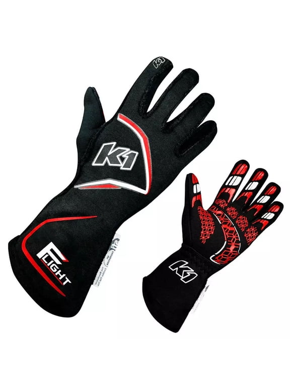 K1 Racegear Gloves Flight X-Large Black-Red