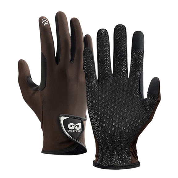 Gloves For Horse Riding Horseback Gloves Equestrian Gloves Black Coffee White Breathable Equestrian Gloves Long Lasting Use Coffee L Fangkenuo