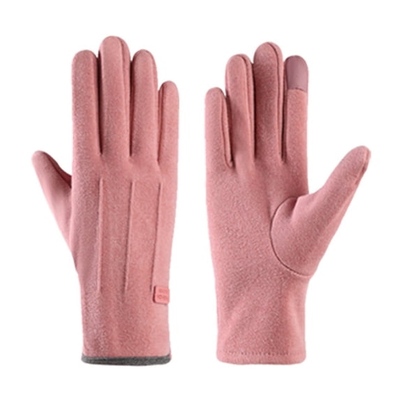 Womens Gloves for Cold Weather Winter Gloves Women's Cycling Velvet Thickened Windproof Touch Screen Gloves for Women