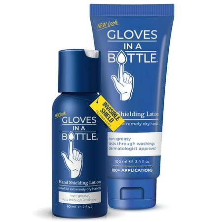Gloves In A Bottle Shielding Lotion 3.4oz/100ml tube + 2oz combo