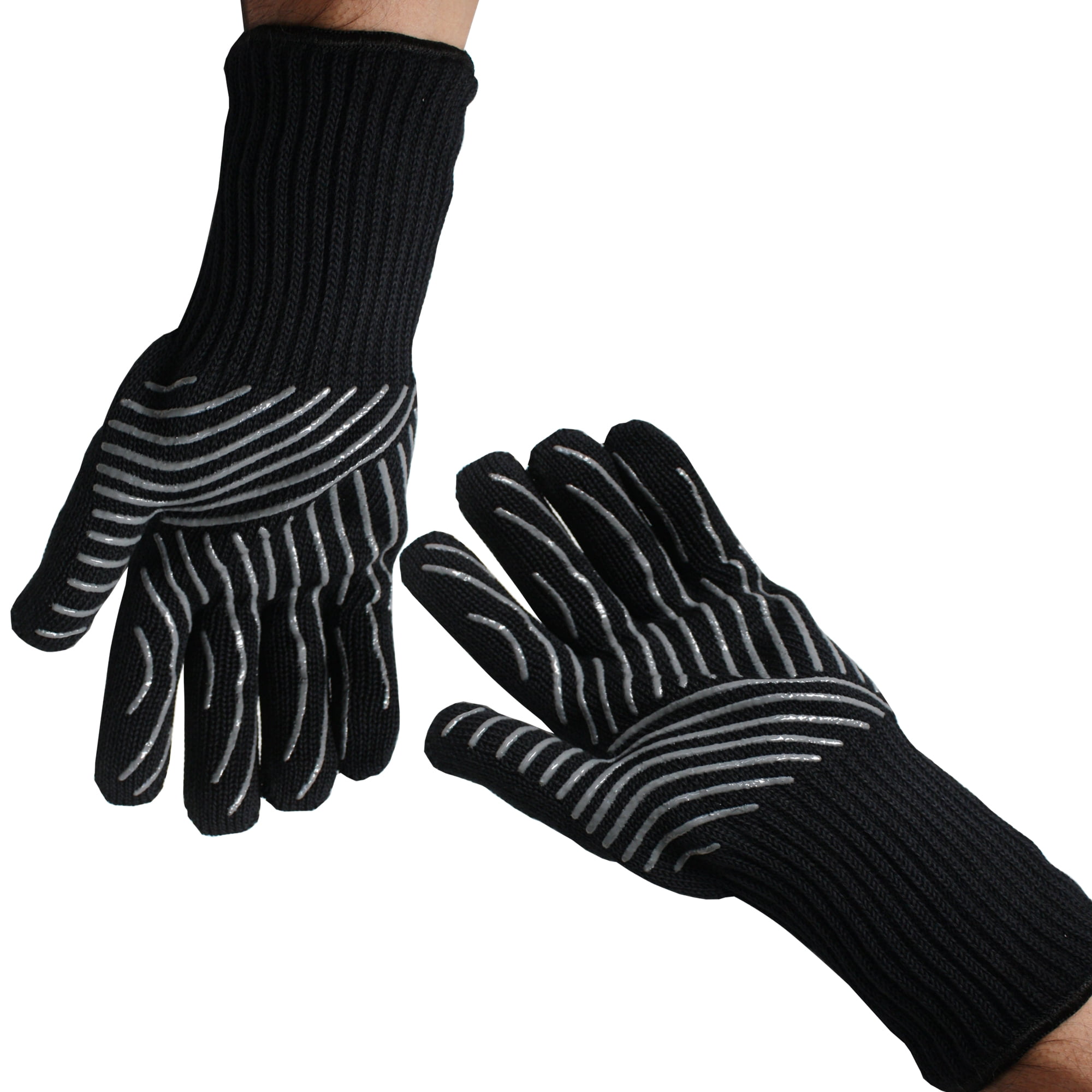 Weber Grills Premium Large / Extra-Large Grill Gloves With Silicone Grip  Pattern Palm - Set Of 2 - 6535