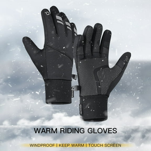 Gloves Men Women Winter Outdoor Sports Anti-Slip Windproof Waterproof Touch Screen Cycling Riding Skiing