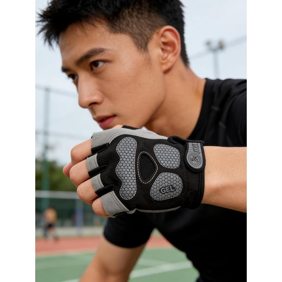 Gloves, Men's Fitness Equipment, Women's Equipment, Horizontal bar, Anti-Skid Pull up, Half Finger Riding, Anti Cocoon, Bicycle Climbing, Shock Absorption