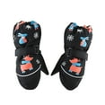 thumbnail image 1 of Gloves Mittens AURORADY Toddler Kids Baby Boys Girls Thick Warm Outdoor Ski Gloves Snow Mittens, Warm Fleece Lined Knit Gloves, Black, 1 of 9