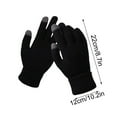 thumbnail image 1 of Gloves Women's Knitted Touchscreen Winter Waterproof Windproof Sports Soft Warm Plain Thermal Breathable Mittens for Outdoor's Knitted Touchscreen Winter Waterproof Windproof Sport, 1 of 9