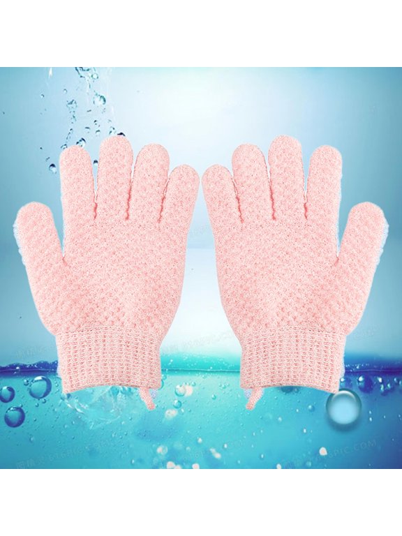 Gloves Mittens Product Category Gloves and Mittens Product Title Exfoliating Bath Scrub Gloves for Back Bathing and Facial Body Cleaning Five Finger Scrub Towel Gloves Spa Massage Scrub
