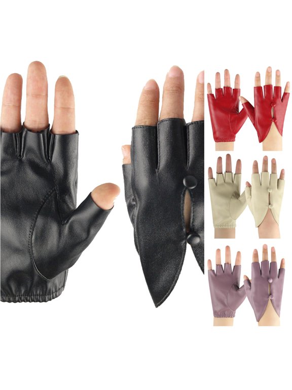 Gloves Mittens for Performances Dancing Half Finger Gloves for Ladies Pole Dance Break Dance Manicure Care