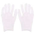 thumbnail image 1 of Gloves for Moisture Absorption, Thickened Cotton Gloves for Dry Hands, White Cotton Gloves for Men and Women, One Size Fit Most Sizes Hands, Durable Gloves for Outdoor Working, 1Pair(White,8.2x4.4"), 1 of 9