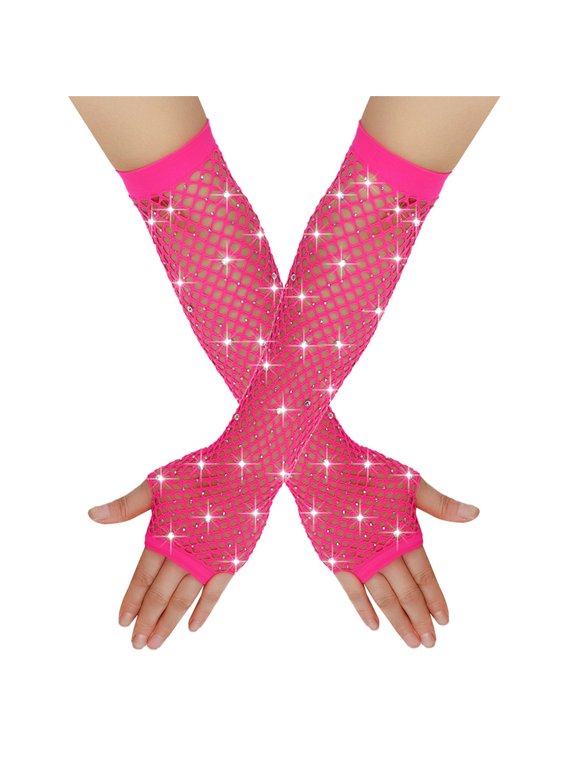 Gloves Nightclub Dancing Gloves Party Accessory Half Finger Gloves Hollow Wrist Gloves