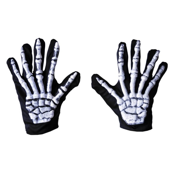 Gloves Skeleton Adult Halloween Accessory