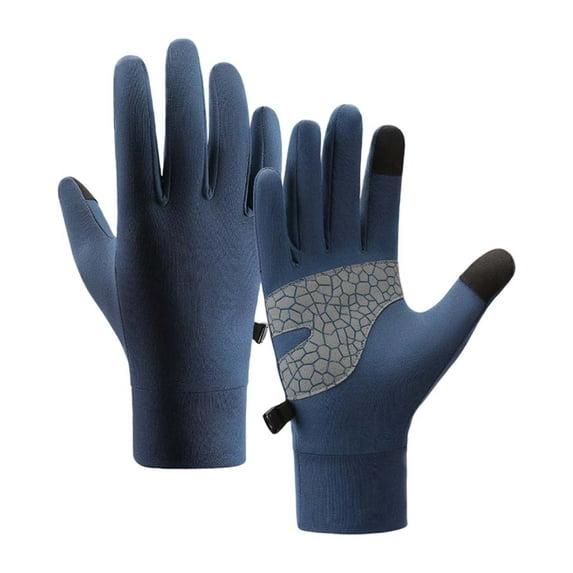 Gloves for Toddlers Fall Winter Unisex Kids Warm Lined Gloves Solid Color Screen Touch Compatible Outdoor Sports Running Cycling Handwear Toddler Girl Gloves Navy 8 Years-12 Years