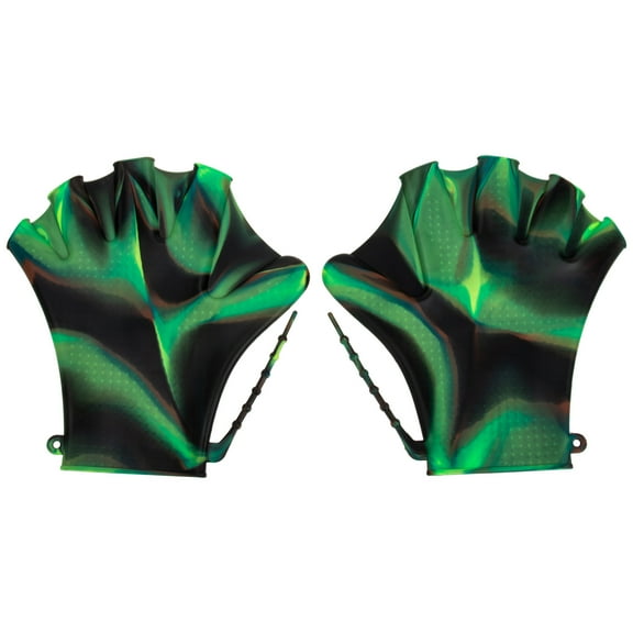 Gloves Webbed Swim Water Flippers Training Silicone Aquatic Resistance Gloves Paddle Web Waterproof Aerobics Fingerless