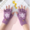 thumbnail image 1 of Gloves Winter Kids Fluffy Warm Kids Mittens Knit Gloves for Ages 7-18 Years Girls, 1 of 3