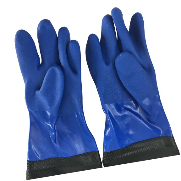 Gloves Work Industrial Oil Proof Acid and Alkali Resistant Extended PVC Catch Fish